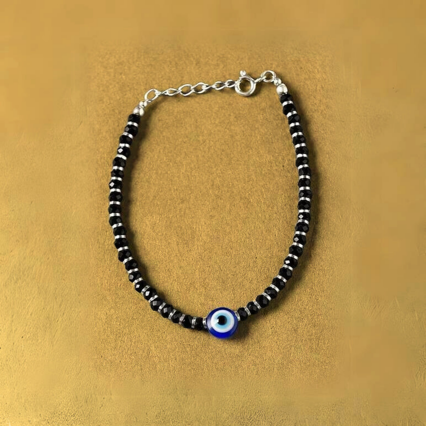 92.5 Silver Evil Eye Bracelet