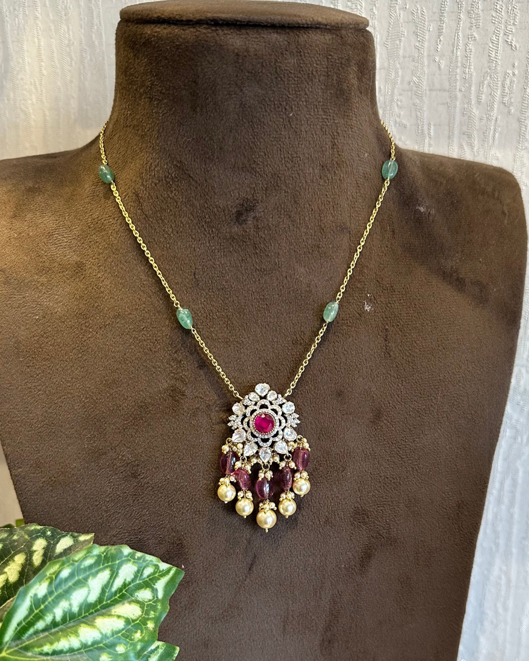Graceful Bond Moissanite Amulet