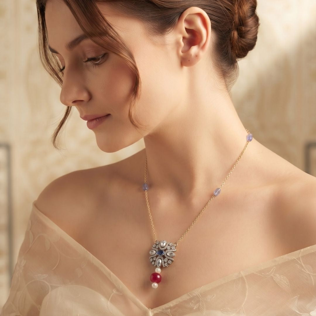 Pure Radiance Silver Knot Pendant