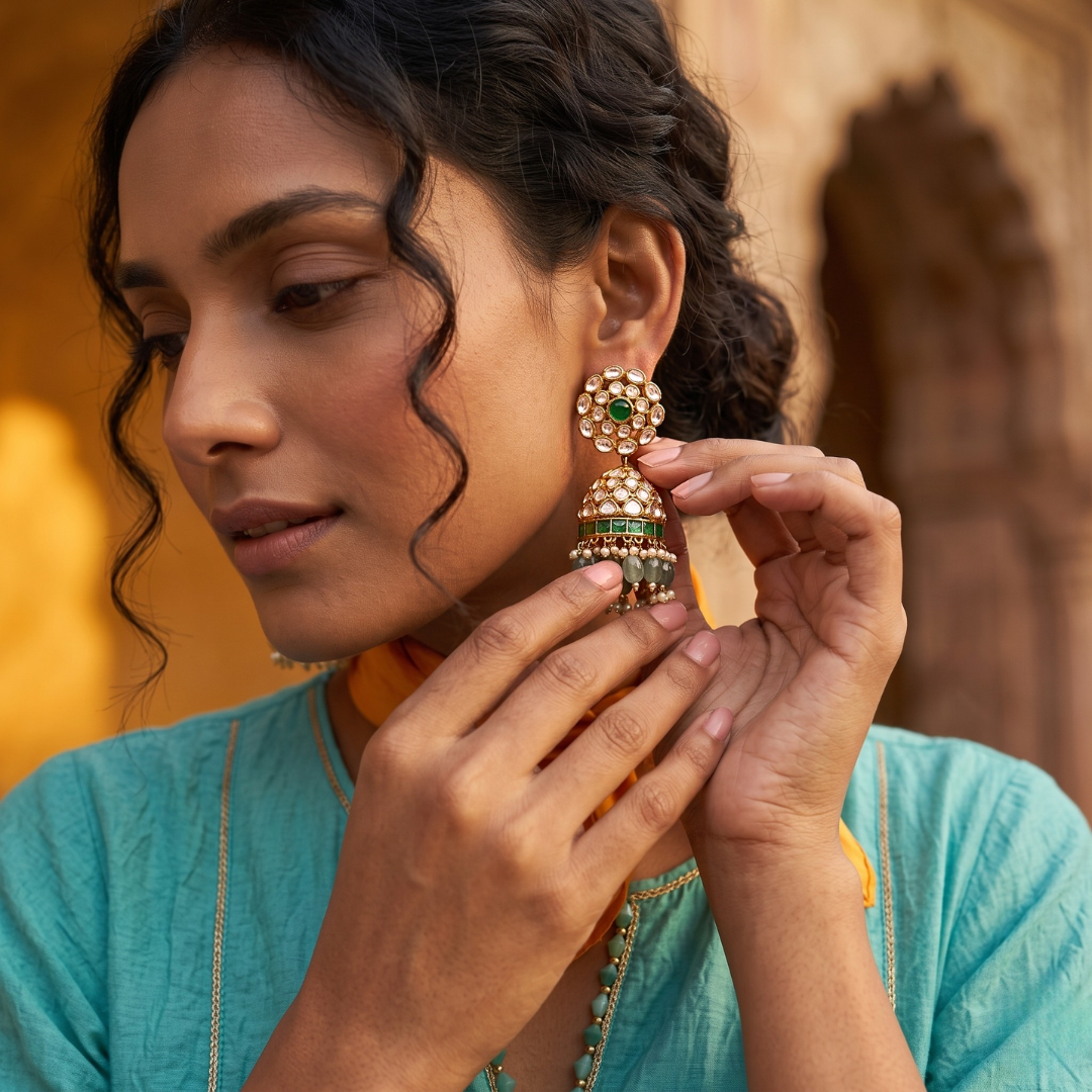 Gulnar Jhumka Earrings