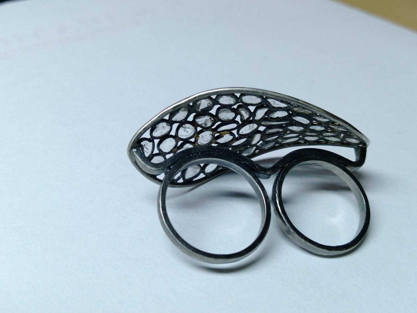 Glamour and Confidence: Our 92.5 Silver Polki Cocktail Ring