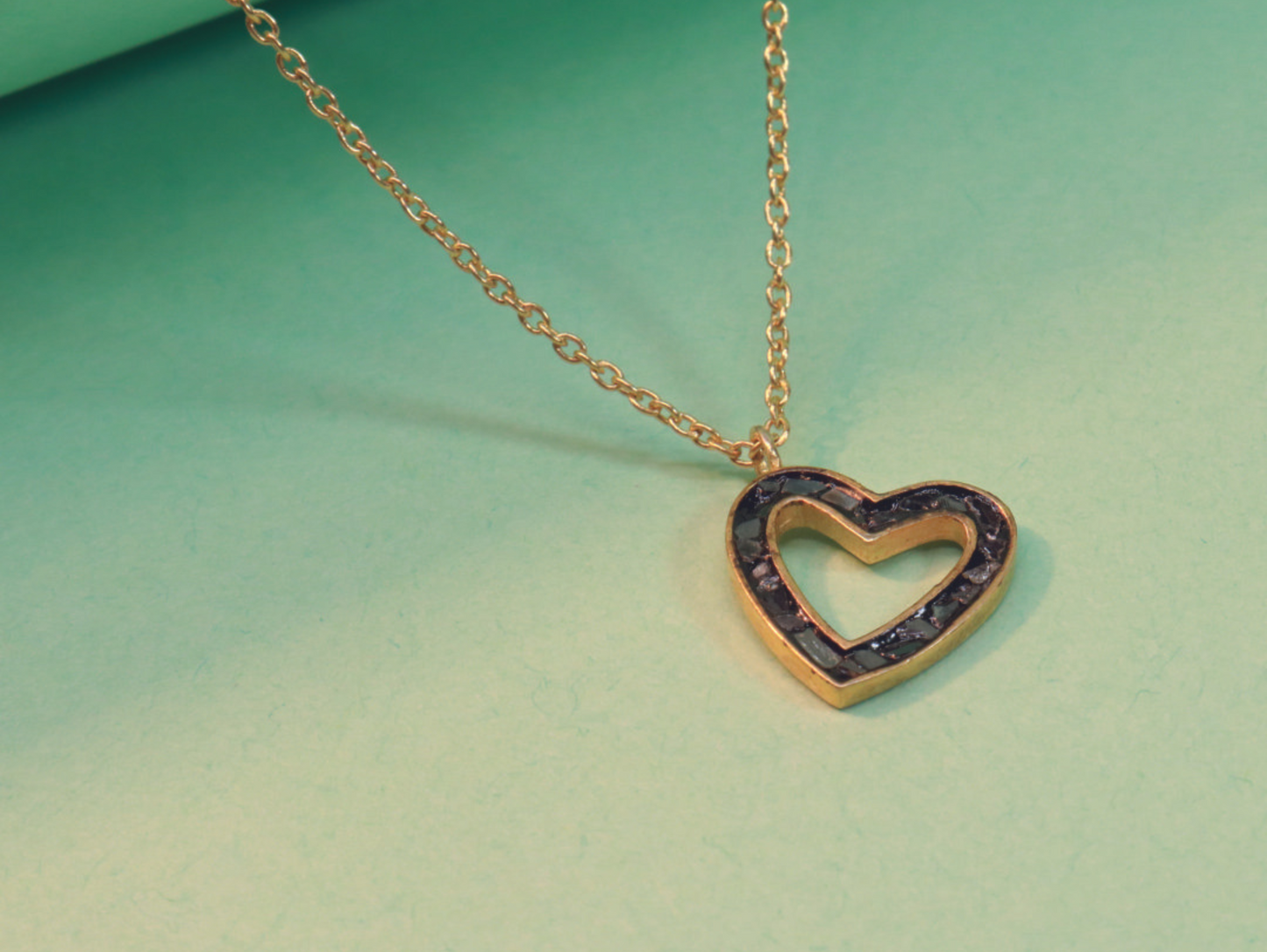 Luxurious Gold Plated Pendant: 92.5 Silver Heart