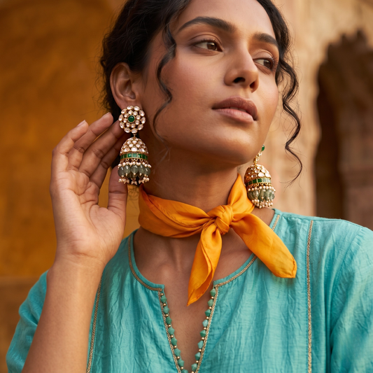 Gulnar Jhumka Earrings