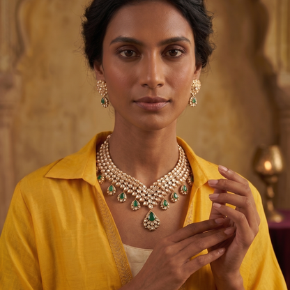 Emerald Royale Necklace Set