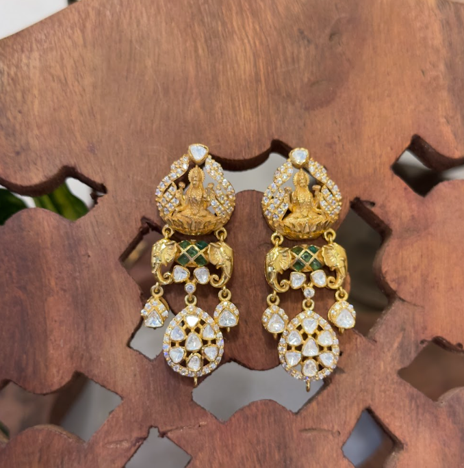 Meher Polki Drop Earrings