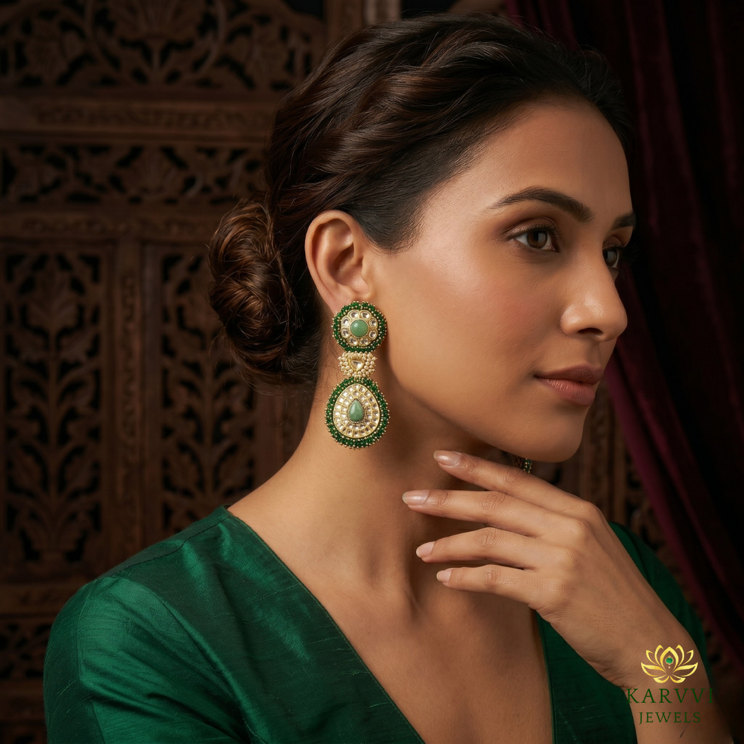 18kt Gold Earrings | Classic Puhai Design