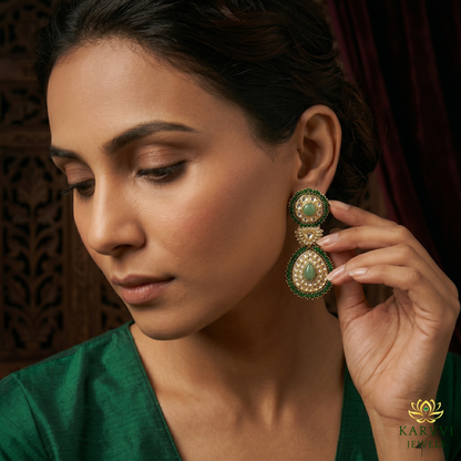18kt Gold Earrings | Classic Puhai Design