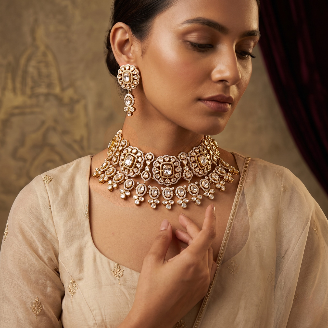 Regal Polki Choker Set