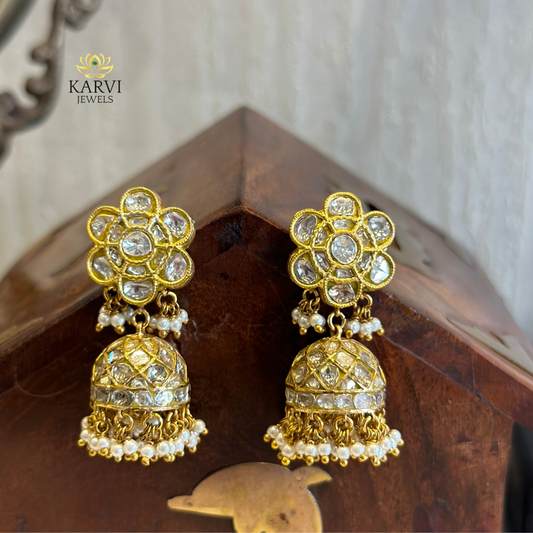 18k Gold Jhumki - A Legacy in Bloom