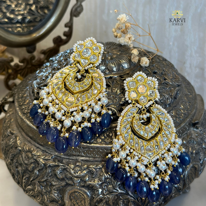 18k Gold Polki Earrings – Vintage Charm Meets Modern Elegance