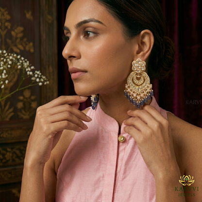 18k Gold Polki Earrings – Vintage Charm Meets Modern Elegance