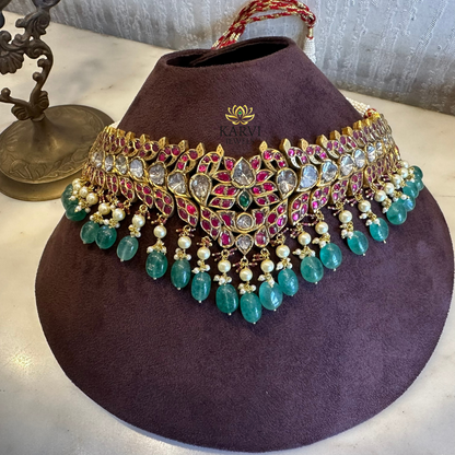 18kt Gold Polki Choker