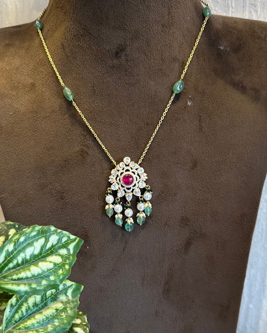 Graceful Bond Moissanite Amulet