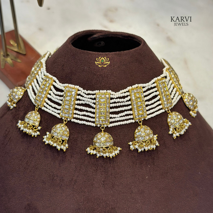 18k Gold Polki Necklace - A Touch of Luxury