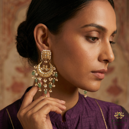 Chandbali 18k gold Earrings