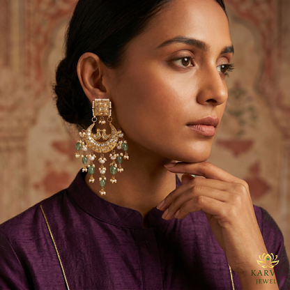 Chandbali 18k gold Earrings