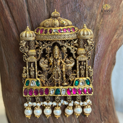 18kt Gold Antique Temple Pendant