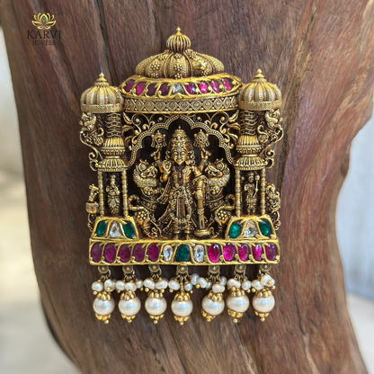 18kt Gold Antique Temple Pendant