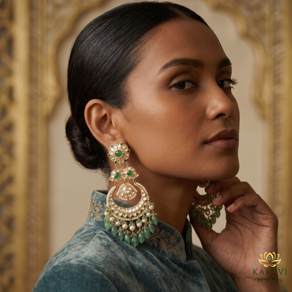 18k Gold Heritage Polki Earrings