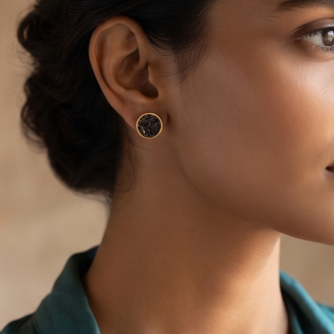 927 Silver Gold Plated Studs