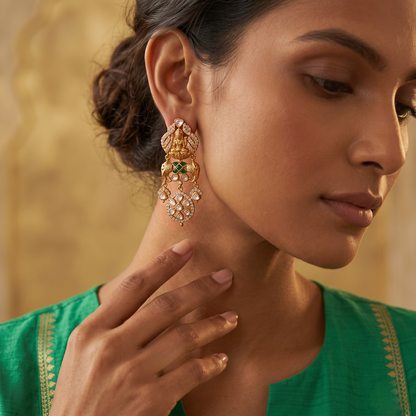 Meher Polki Drop Earrings
