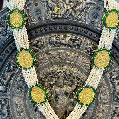 18kt Gold Long Necklace Set