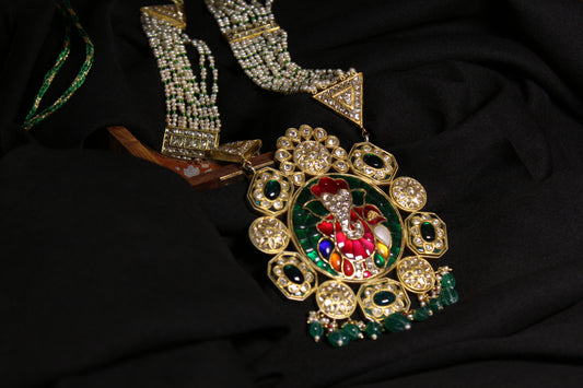Gold Polki Pendant (Ganesh Pendant)