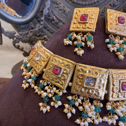Royal Polki Heritage Choker Set