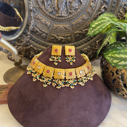 Royal Polki Heritage Choker Set