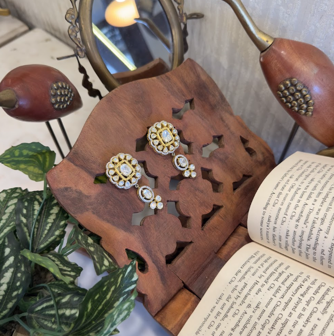 Sitara Polki Drop Earrings