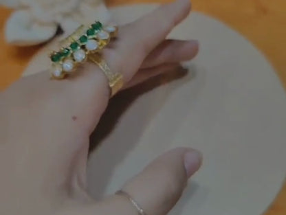 92.5 Silver Heritage Polki Ring